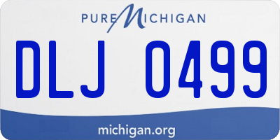 MI license plate DLJ0499