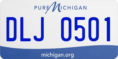 MI license plate DLJ0501