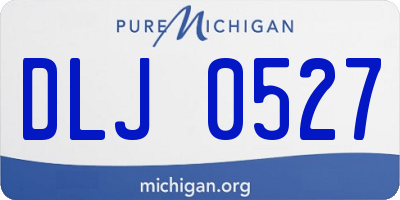 MI license plate DLJ0527