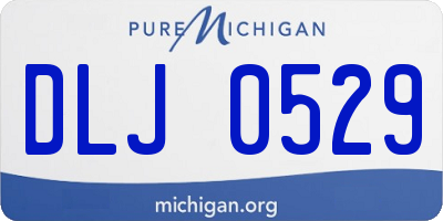 MI license plate DLJ0529