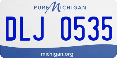 MI license plate DLJ0535