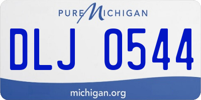 MI license plate DLJ0544