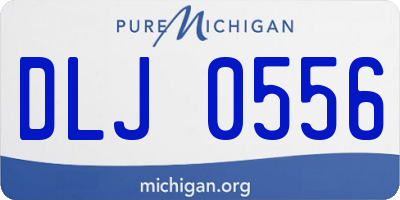 MI license plate DLJ0556