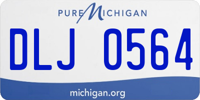 MI license plate DLJ0564