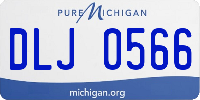 MI license plate DLJ0566