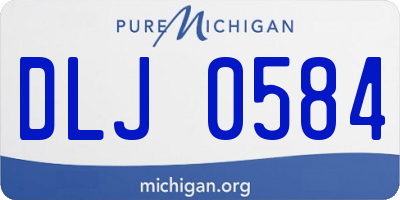 MI license plate DLJ0584