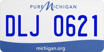 MI license plate DLJ0621