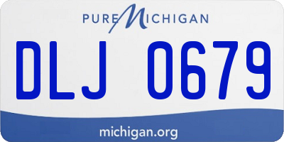 MI license plate DLJ0679