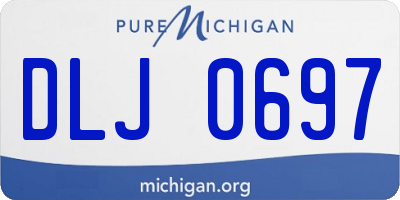 MI license plate DLJ0697