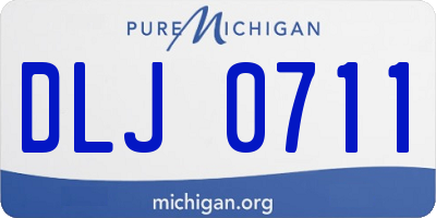 MI license plate DLJ0711