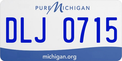 MI license plate DLJ0715