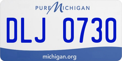 MI license plate DLJ0730