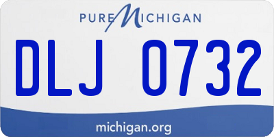 MI license plate DLJ0732