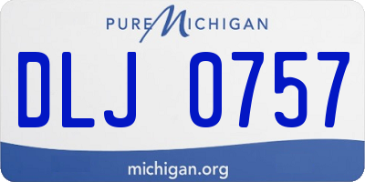 MI license plate DLJ0757