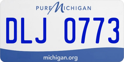 MI license plate DLJ0773