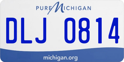 MI license plate DLJ0814