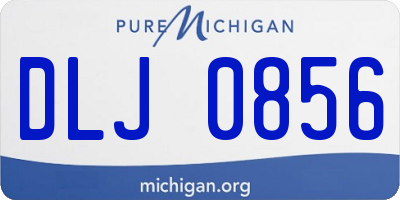 MI license plate DLJ0856