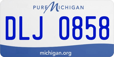 MI license plate DLJ0858