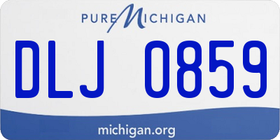 MI license plate DLJ0859