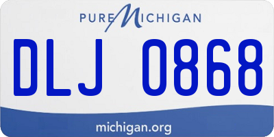 MI license plate DLJ0868