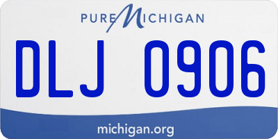 MI license plate DLJ0906