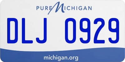 MI license plate DLJ0929