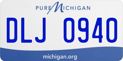MI license plate DLJ0940