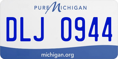 MI license plate DLJ0944