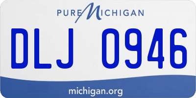 MI license plate DLJ0946