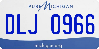 MI license plate DLJ0966