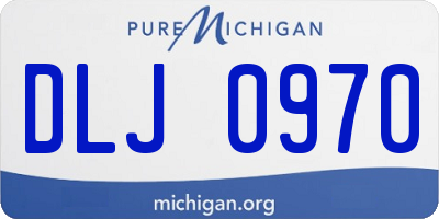 MI license plate DLJ0970