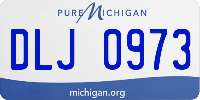MI license plate DLJ0973