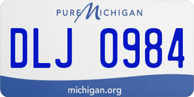 MI license plate DLJ0984