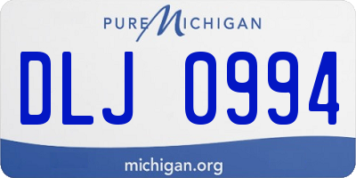 MI license plate DLJ0994