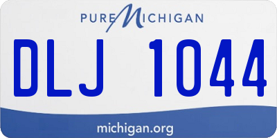 MI license plate DLJ1044