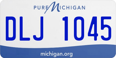 MI license plate DLJ1045
