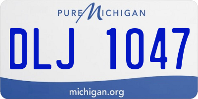 MI license plate DLJ1047