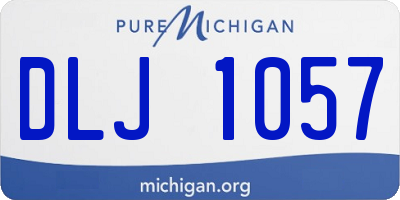 MI license plate DLJ1057