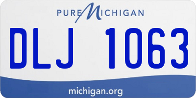 MI license plate DLJ1063