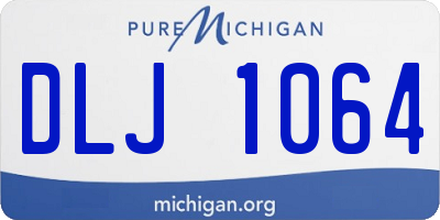 MI license plate DLJ1064