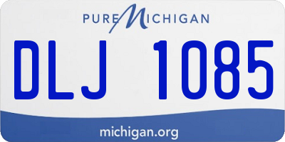 MI license plate DLJ1085