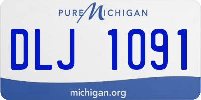 MI license plate DLJ1091