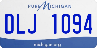 MI license plate DLJ1094