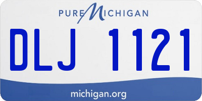 MI license plate DLJ1121