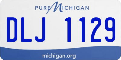 MI license plate DLJ1129