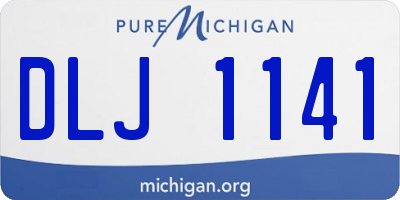 MI license plate DLJ1141