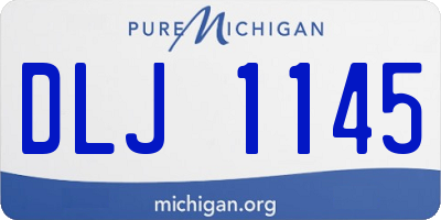 MI license plate DLJ1145