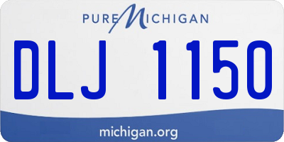 MI license plate DLJ1150
