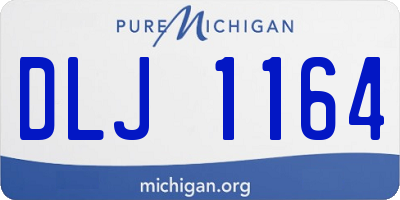 MI license plate DLJ1164