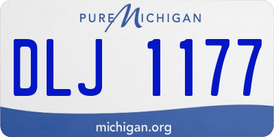 MI license plate DLJ1177